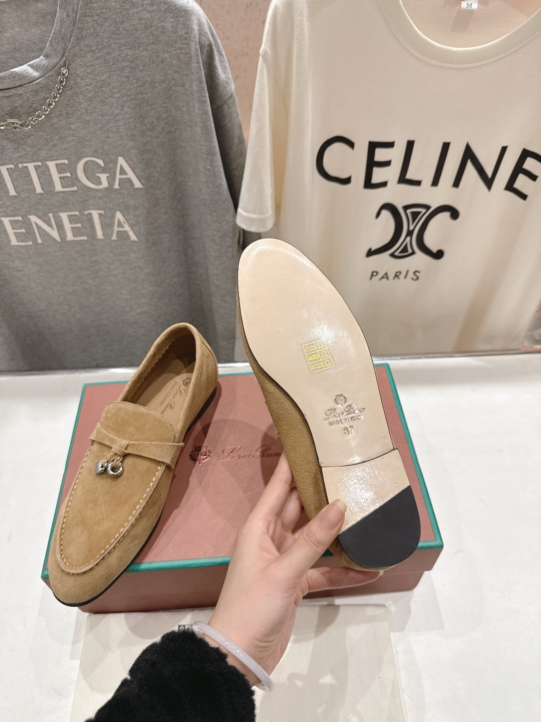 高版本出厂 男码+20 Loro Piana* LP诺悠翩雅‖2026ss专柜同步新款平底鞋一脚蹬乐福鞋