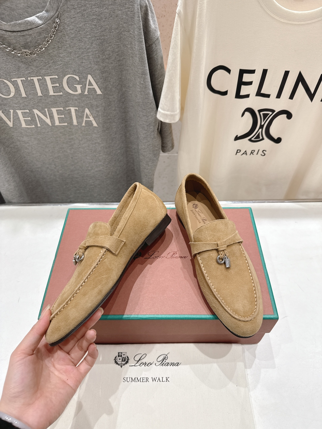 高版本出厂 男码+20 Loro Piana* LP诺悠翩雅‖2026ss专柜同步新款平底鞋一脚蹬乐福鞋