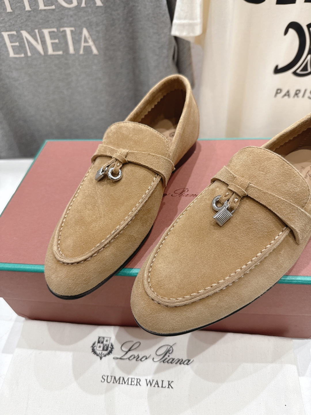 高版本出厂 男码+20 Loro Piana* LP诺悠翩雅‖2026ss专柜同步新款平底鞋一脚蹬乐福鞋