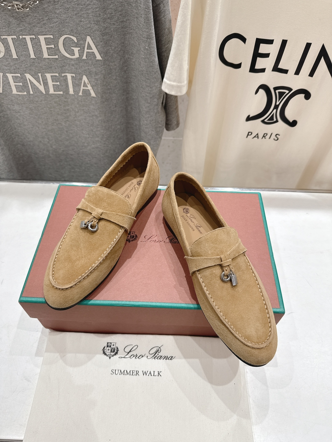 高版本出厂 男码+20 Loro Piana* LP诺悠翩雅‖2026ss专柜同步新款平底鞋一脚蹬乐福鞋