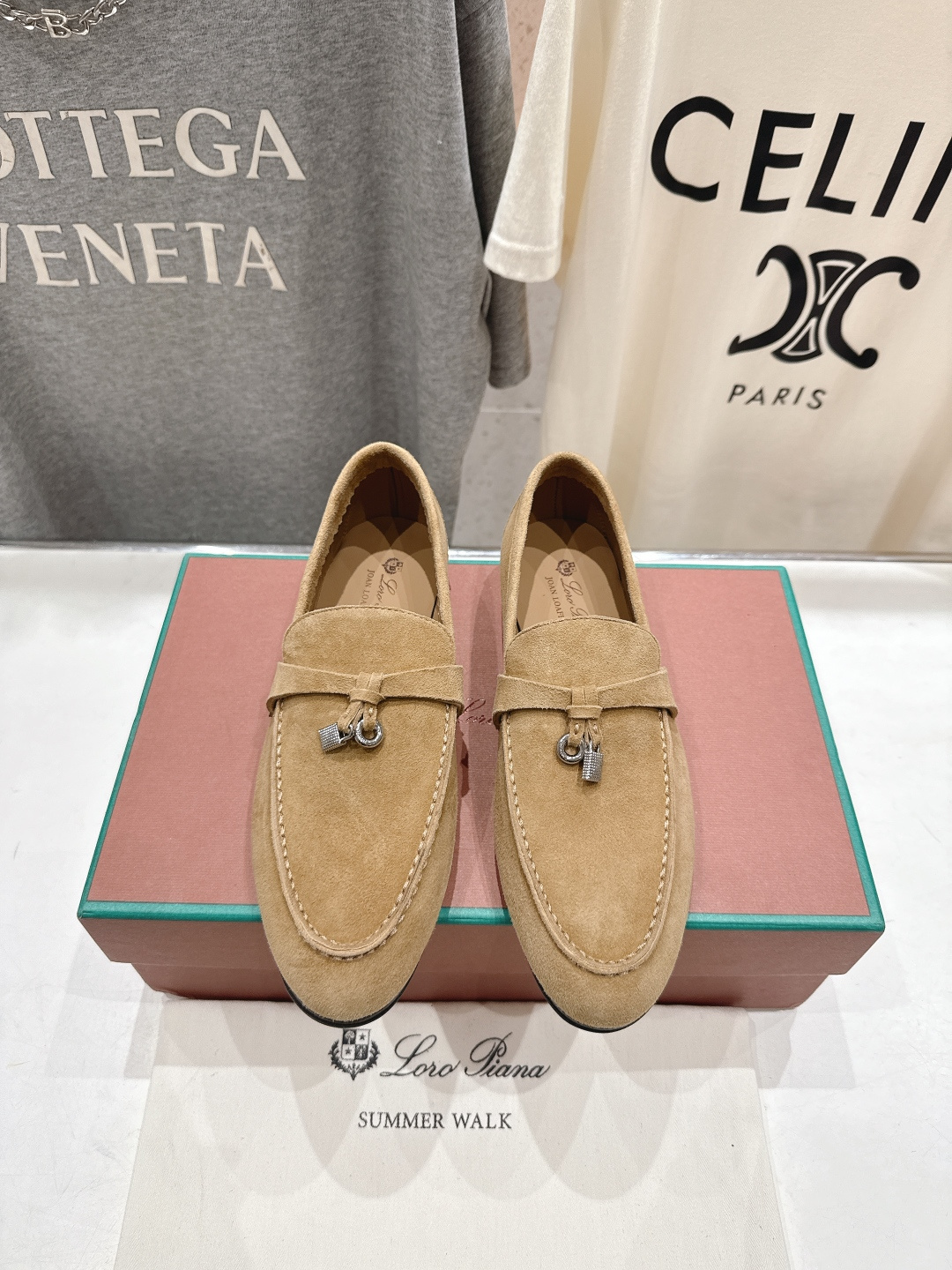 高版本出厂 男码+20 Loro Piana* LP诺悠翩雅‖2026ss专柜同步新款平底鞋一脚蹬乐福鞋