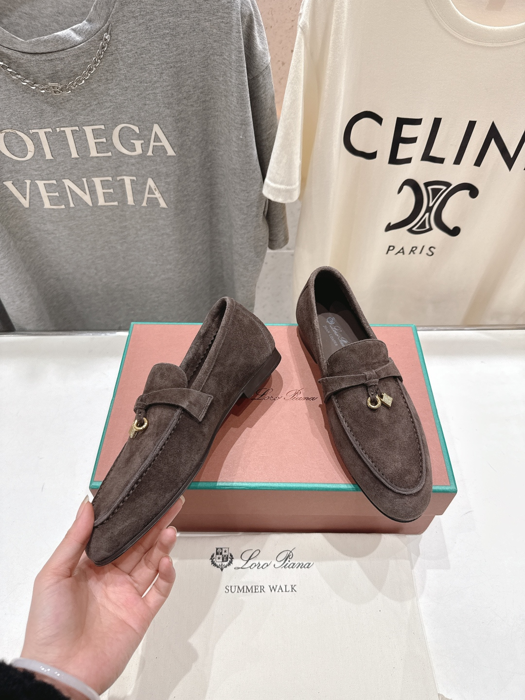 高版本出厂 男码+20 Loro Piana* LP诺悠翩雅‖2026ss专柜同步新款平底鞋一脚蹬乐福鞋