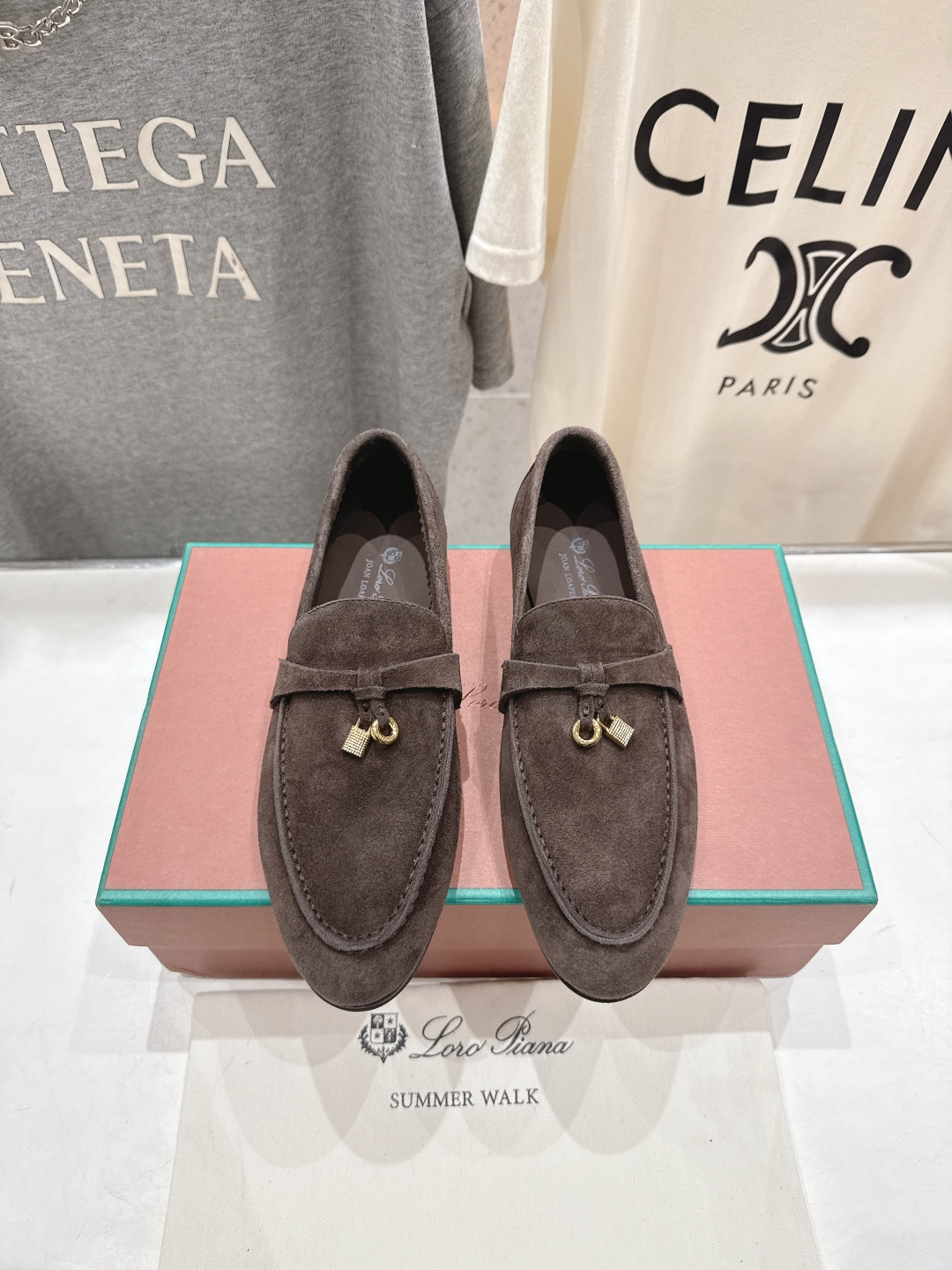 高版本出厂 男码+20 Loro Piana* LP诺悠翩雅‖2026ss专柜同步新款平底鞋一脚蹬乐福鞋