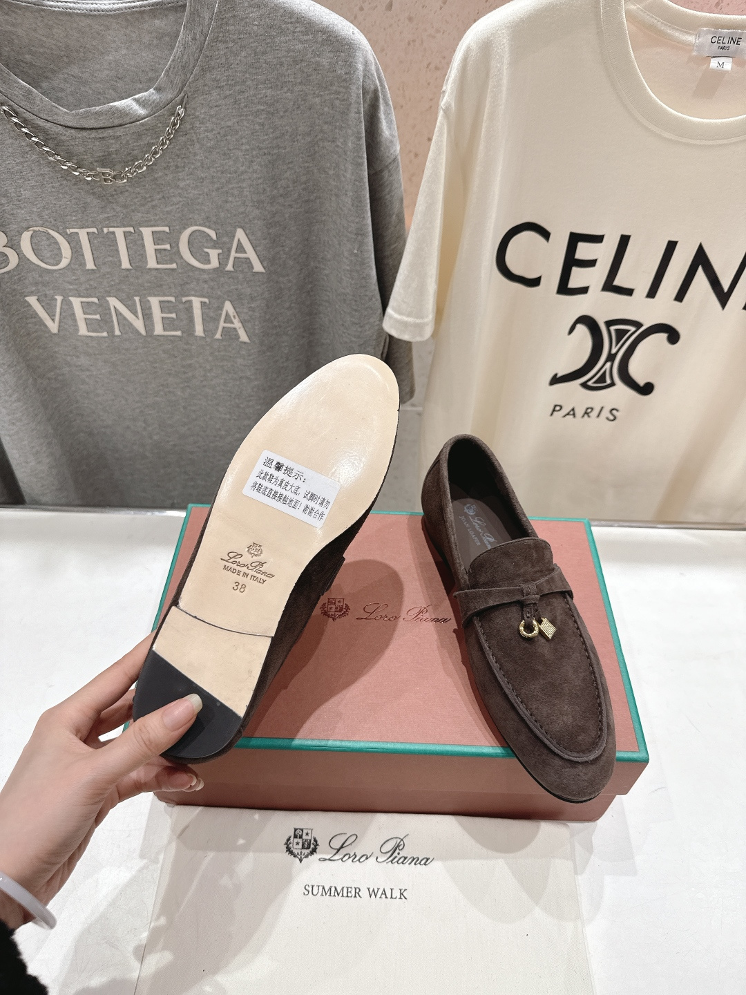 高版本出厂 男码+20 Loro Piana* LP诺悠翩雅‖2026ss专柜同步新款平底鞋一脚蹬乐福鞋