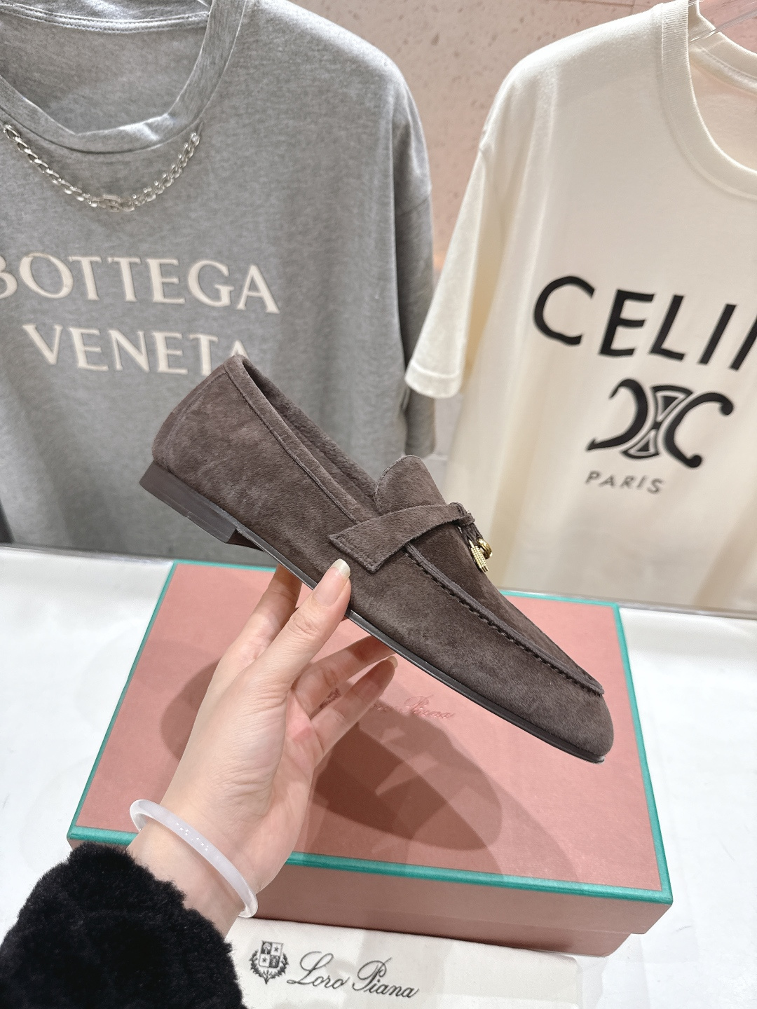 高版本出厂 男码+20 Loro Piana* LP诺悠翩雅‖2026ss专柜同步新款平底鞋一脚蹬乐福鞋