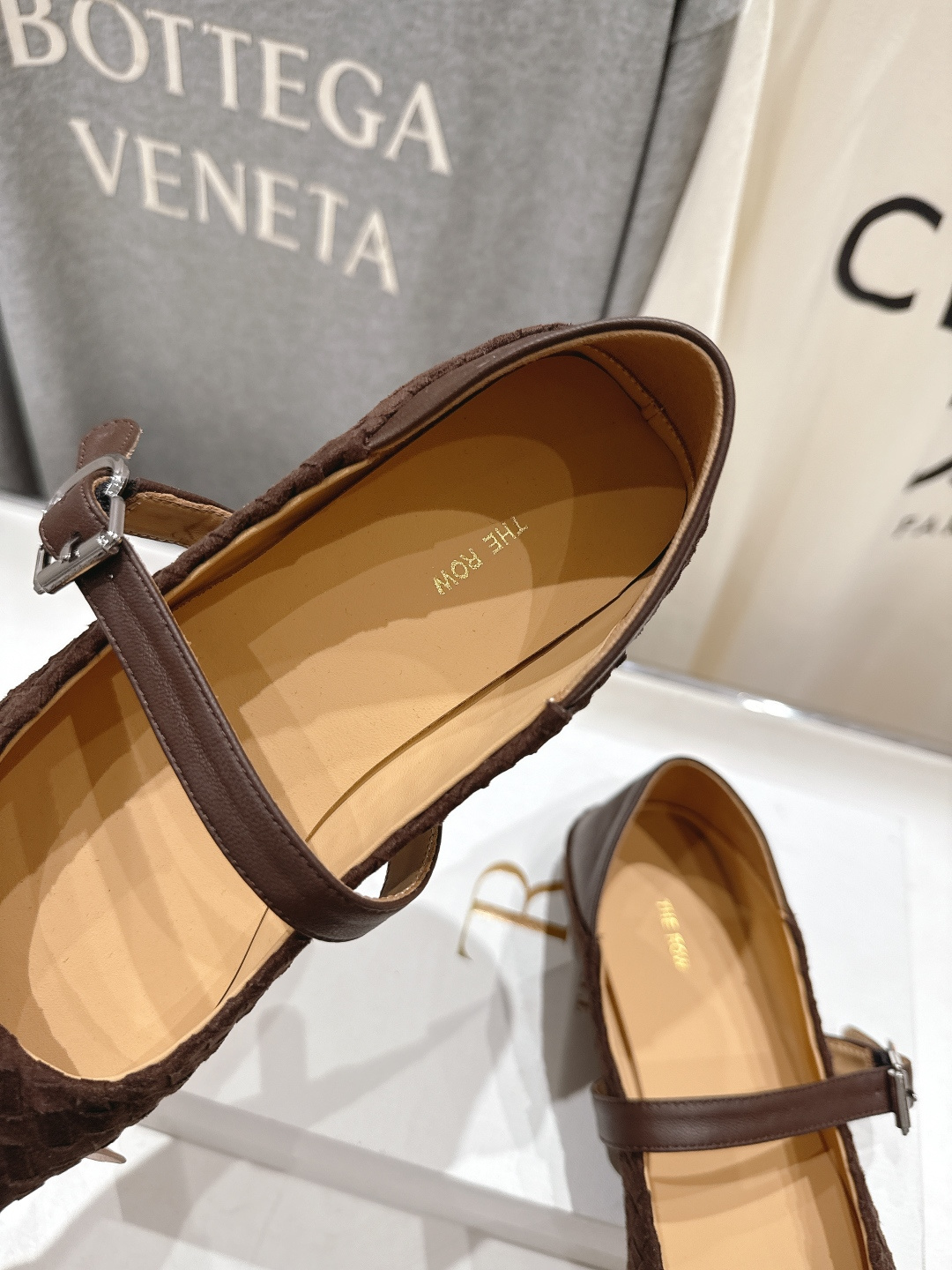 高版本出厂 the row 2026ss春夏走秀爆款小方头平底鞋玛丽珍休闲鞋单鞋非常舒服的平底鞋，极简设