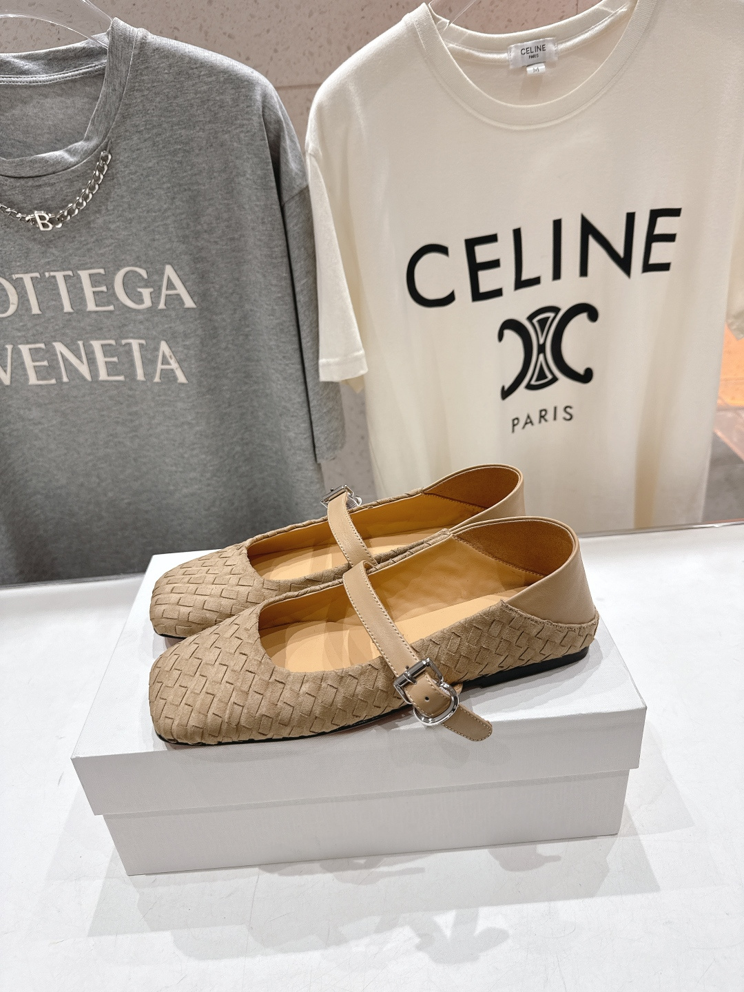 高版本出厂 the row 2026ss春夏走秀爆款小方头平底鞋玛丽珍休闲鞋单鞋非常舒服的平底鞋，极简设