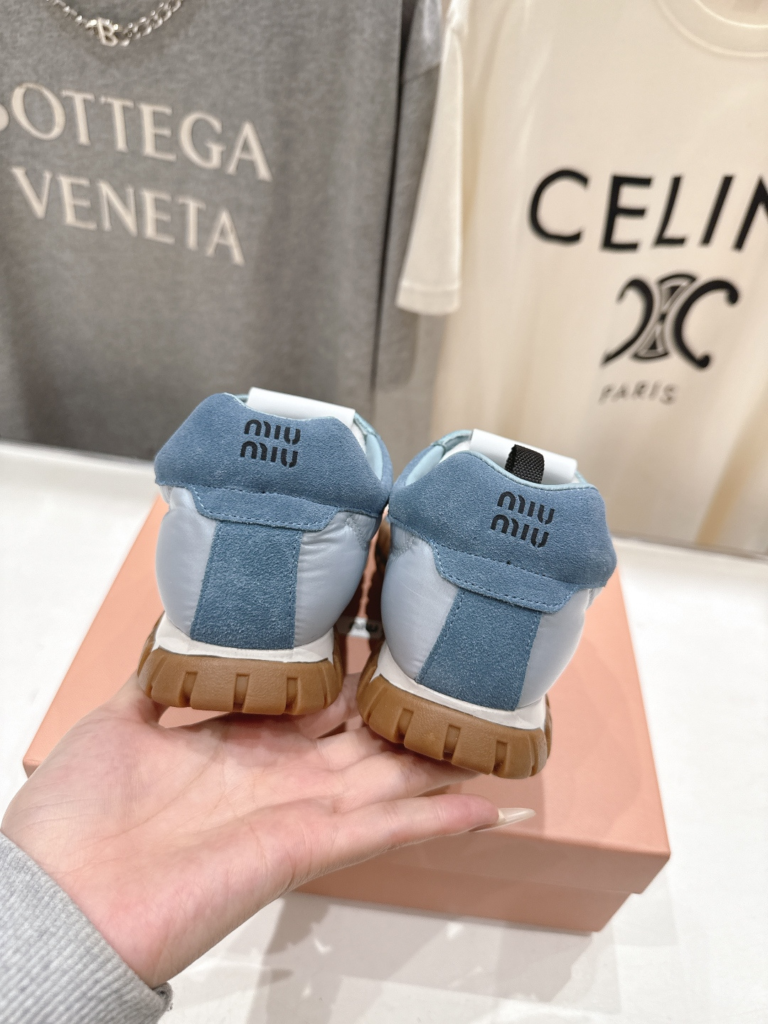 高版本出厂 MiuMiu/缪缪2026ss最新款厚底休闲运动鞋 阿甘鞋德训鞋休闲增高百搭潮鞋，新出的舒适