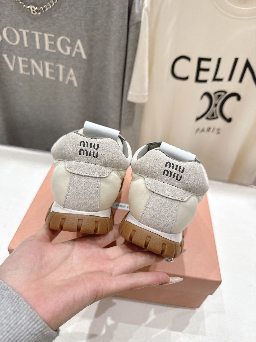 高版本出厂 MiuMiu/缪缪2026ss最新款厚底休闲运动鞋 阿甘鞋德训鞋休闲增高百搭潮鞋，新出的舒适