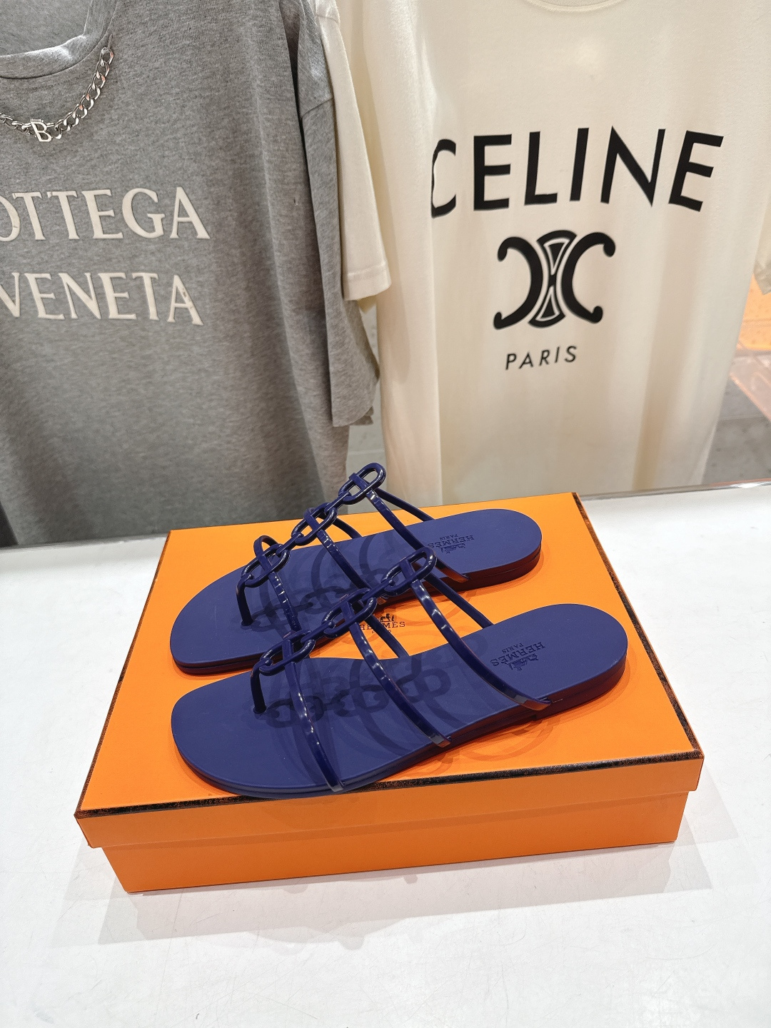 高版本出厂 Hermes/爱马仕F036 H家2026ss夏季新款 Extra度假风平底夹脚沙滩女拖鞋H