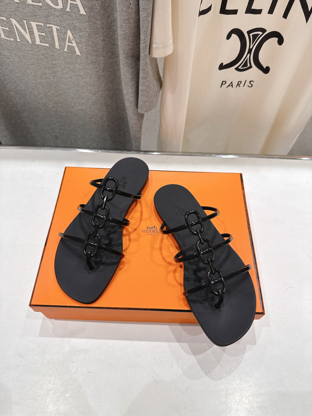 高版本出厂 Hermes/爱马仕F036 H家2026ss夏季新款 Extra度假风平底夹脚沙滩女拖鞋H