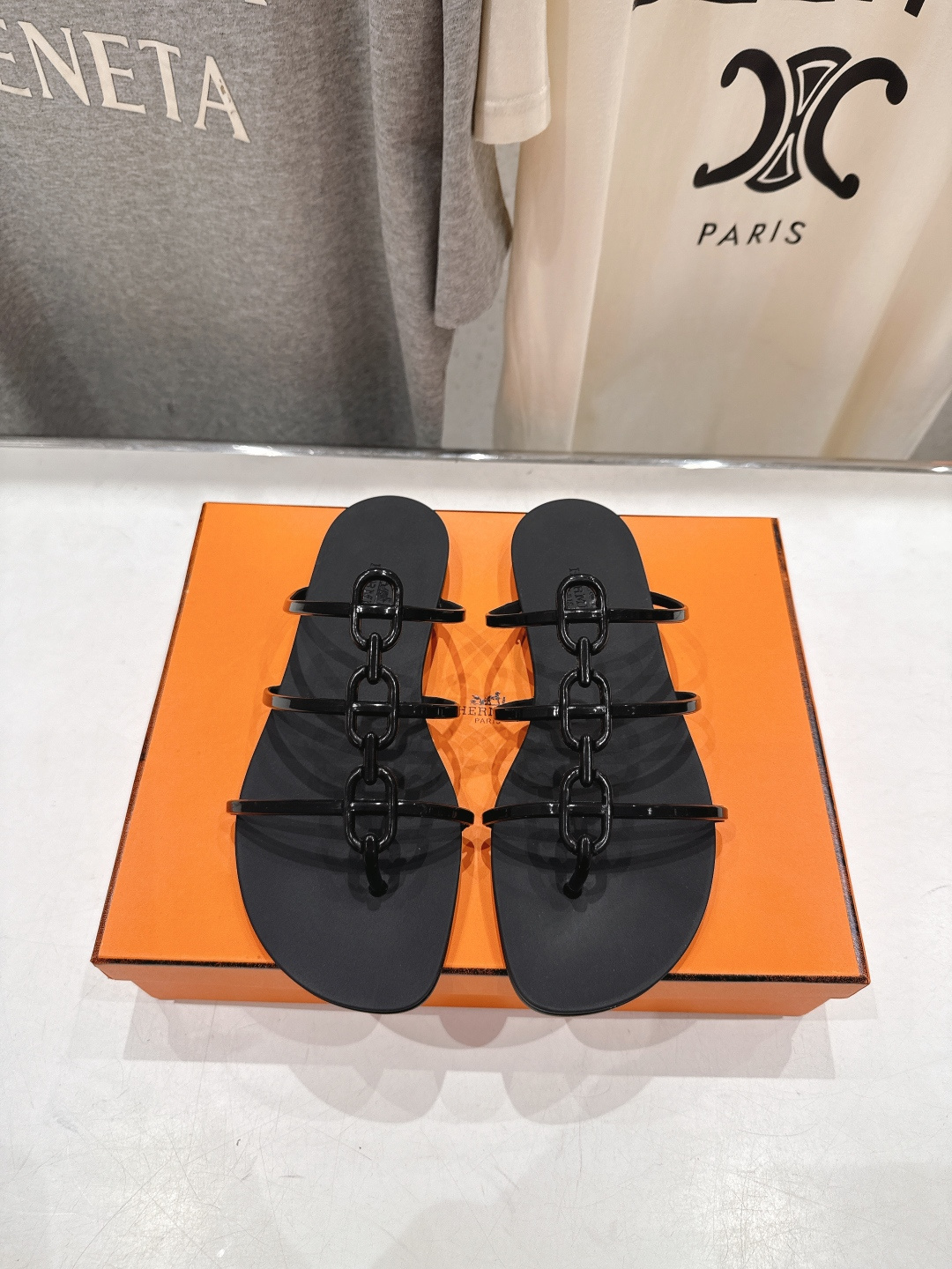 高版本出厂 Hermes/爱马仕F036 H家2026ss夏季新款 Extra度假风平底夹脚沙滩女拖鞋H