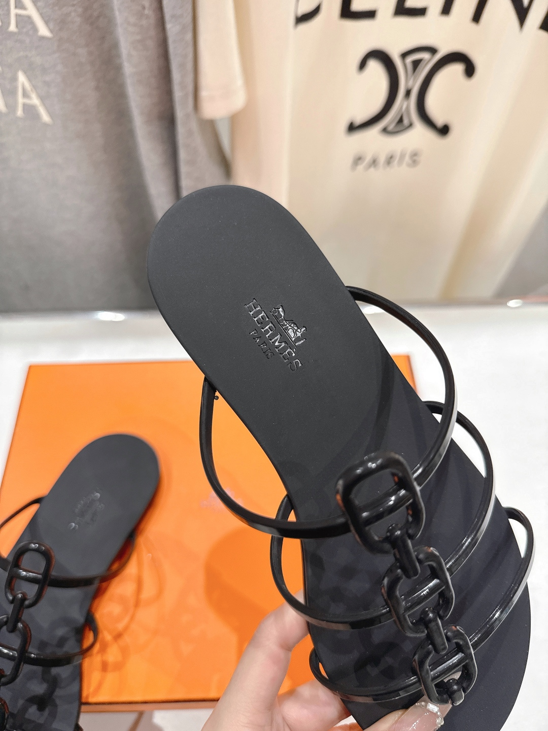 高版本出厂 Hermes/爱马仕F036 H家2026ss夏季新款 Extra度假风平底夹脚沙滩女拖鞋H