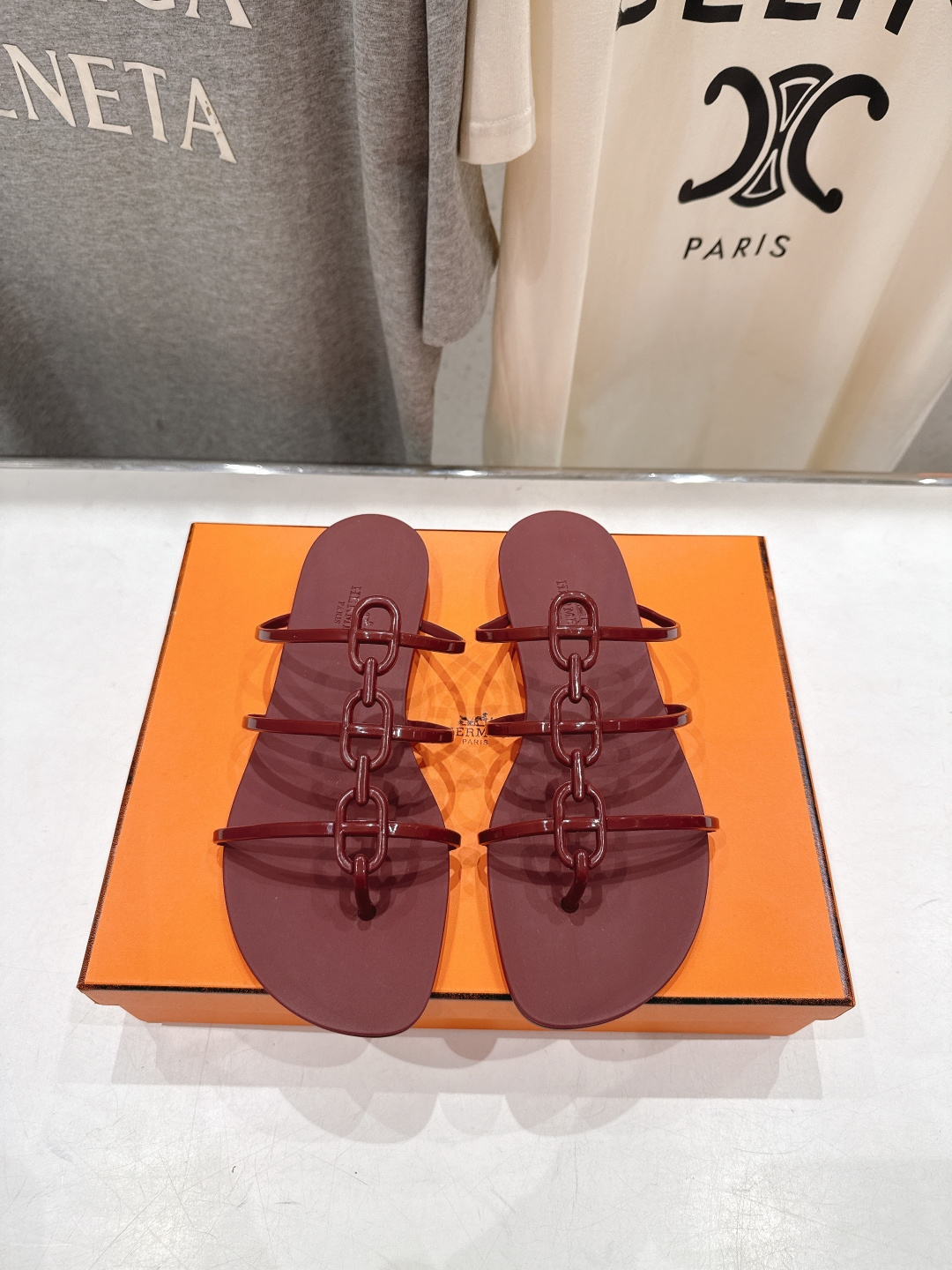 高版本出厂 Hermes/爱马仕F036 H家2026ss夏季新款 Extra度假风平底夹脚沙滩女拖鞋H