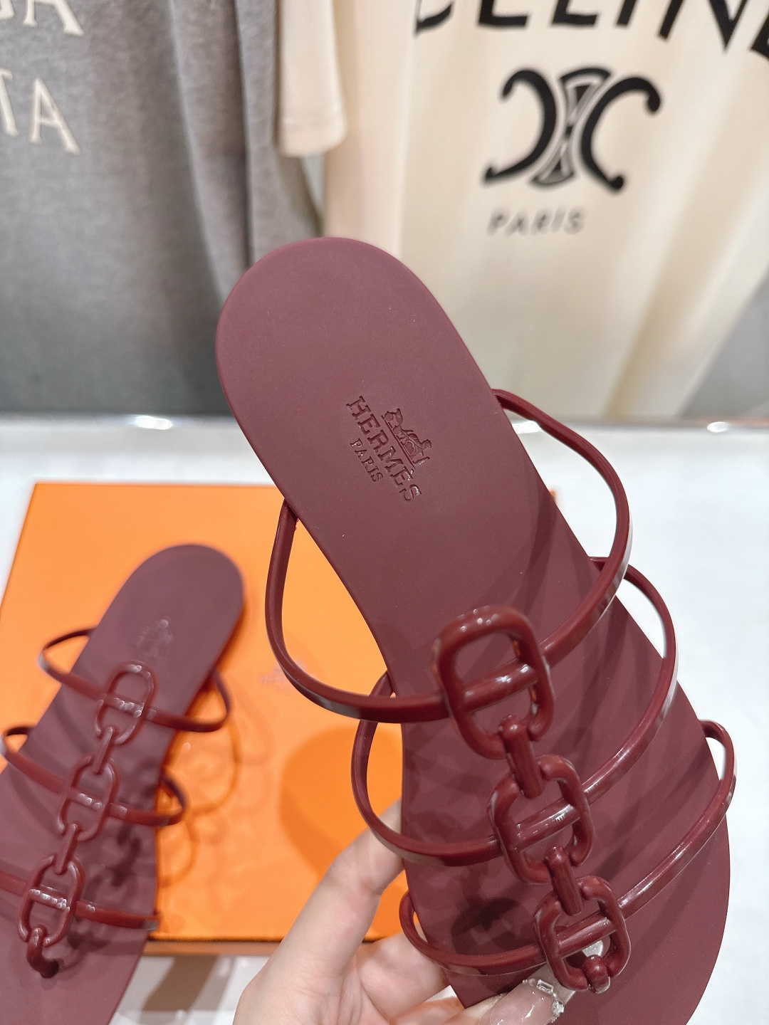 高版本出厂 Hermes/爱马仕F036 H家2026ss夏季新款 Extra度假风平底夹脚沙滩女拖鞋H