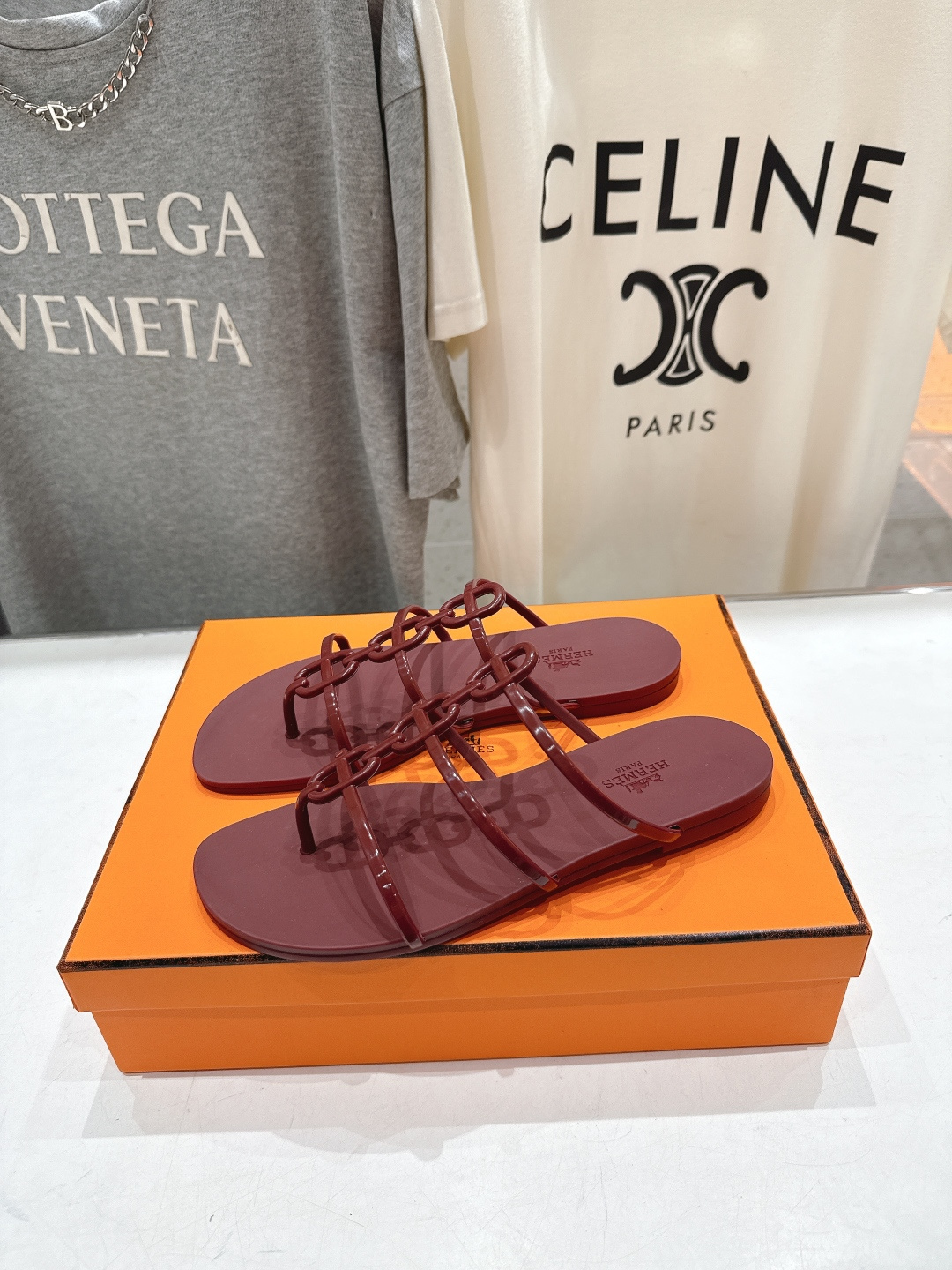 高版本出厂 Hermes/爱马仕F036 H家2026ss夏季新款 Extra度假风平底夹脚沙滩女拖鞋H