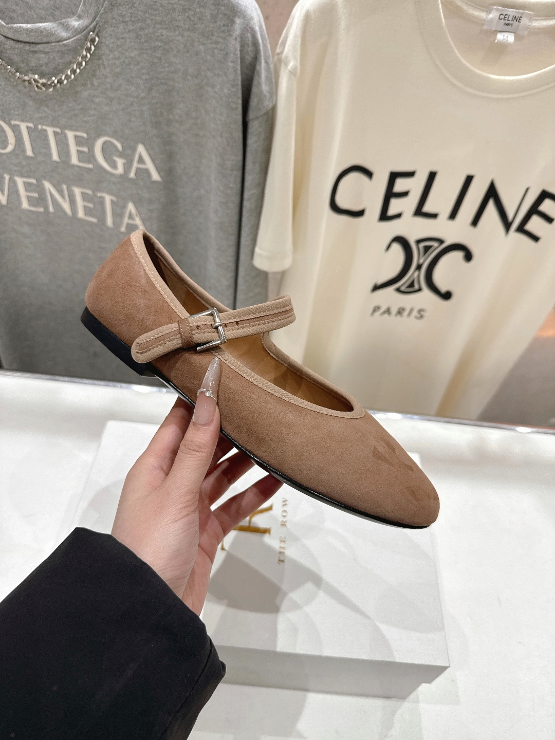 高版本出厂 the row 2026ss春夏走秀爆款平底鞋玛丽珍休闲鞋单鞋非常舒服的平底鞋，极简设计理念