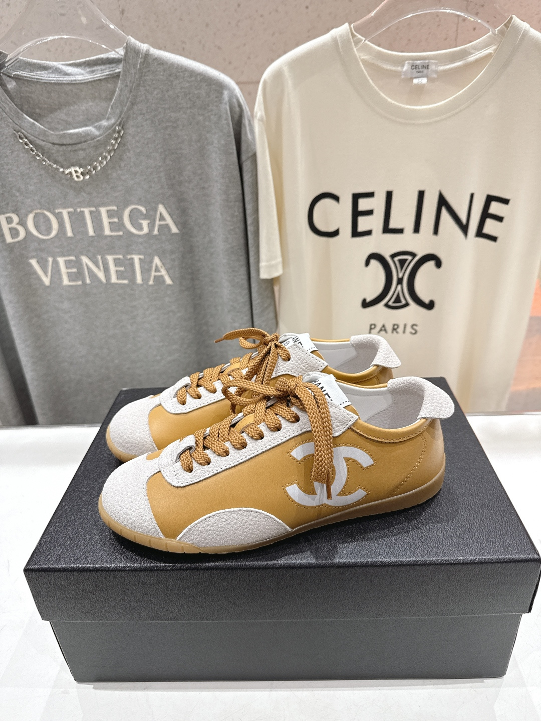 高版本出厂 Chanel*香奈儿 小香F015 2026ss早春新款平底系带熊猫鞋休闲运动鞋饼干鞋阿甘鞋