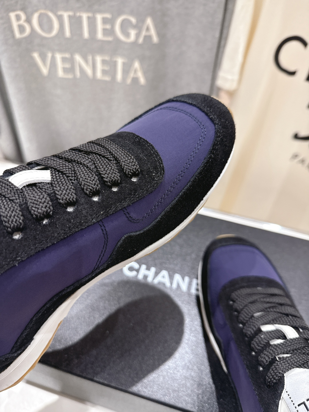 高版本出厂 Chanel*香奈儿 小香F027 2026ss早春新款平底系带熊猫鞋休闲运动鞋饼干鞋阿甘鞋