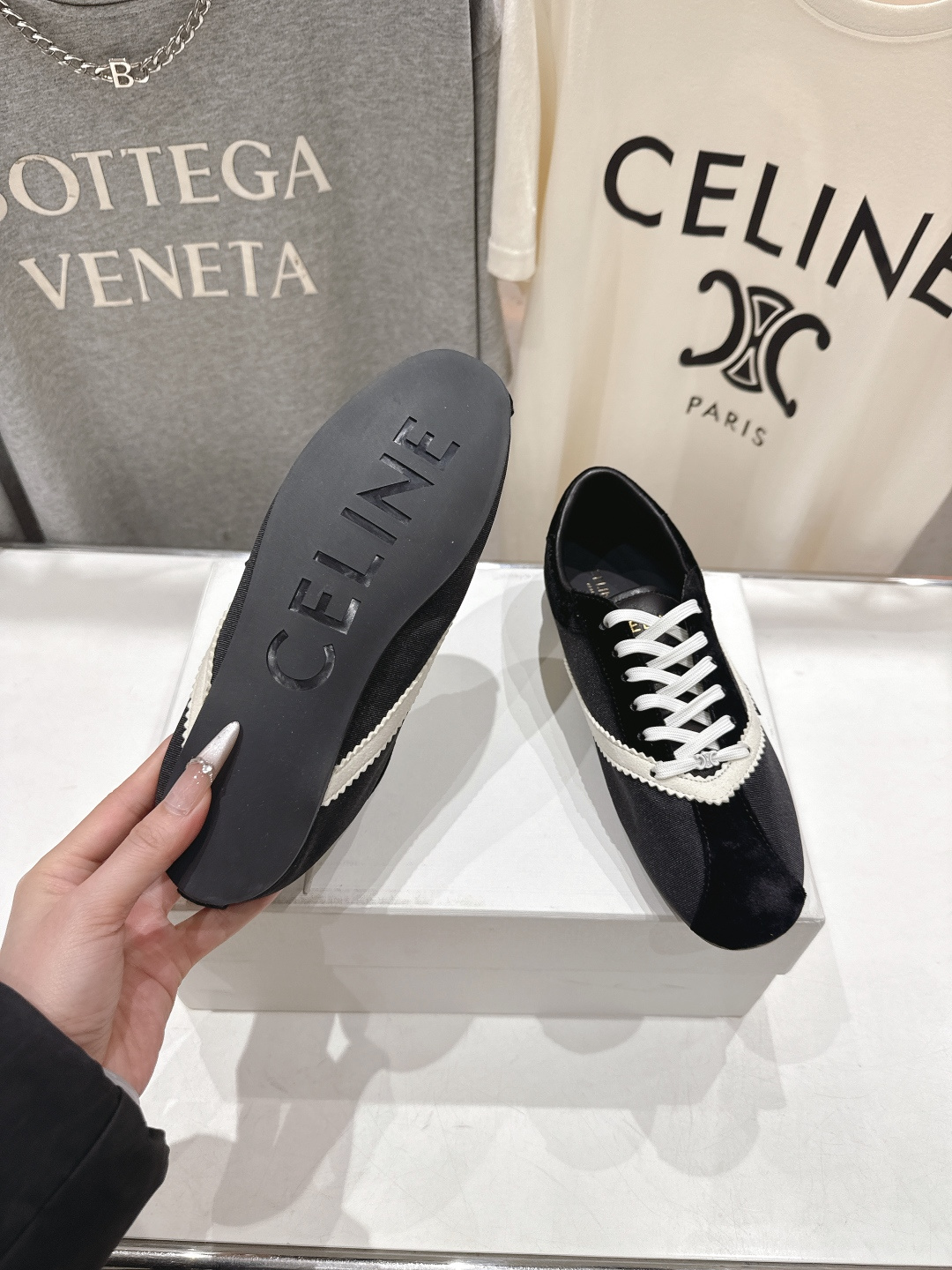 高版本出厂 Celine*思琳赛琳F035 2026ss新款系带休闲鞋德训鞋阿甘鞋小红书种草款，简单利落