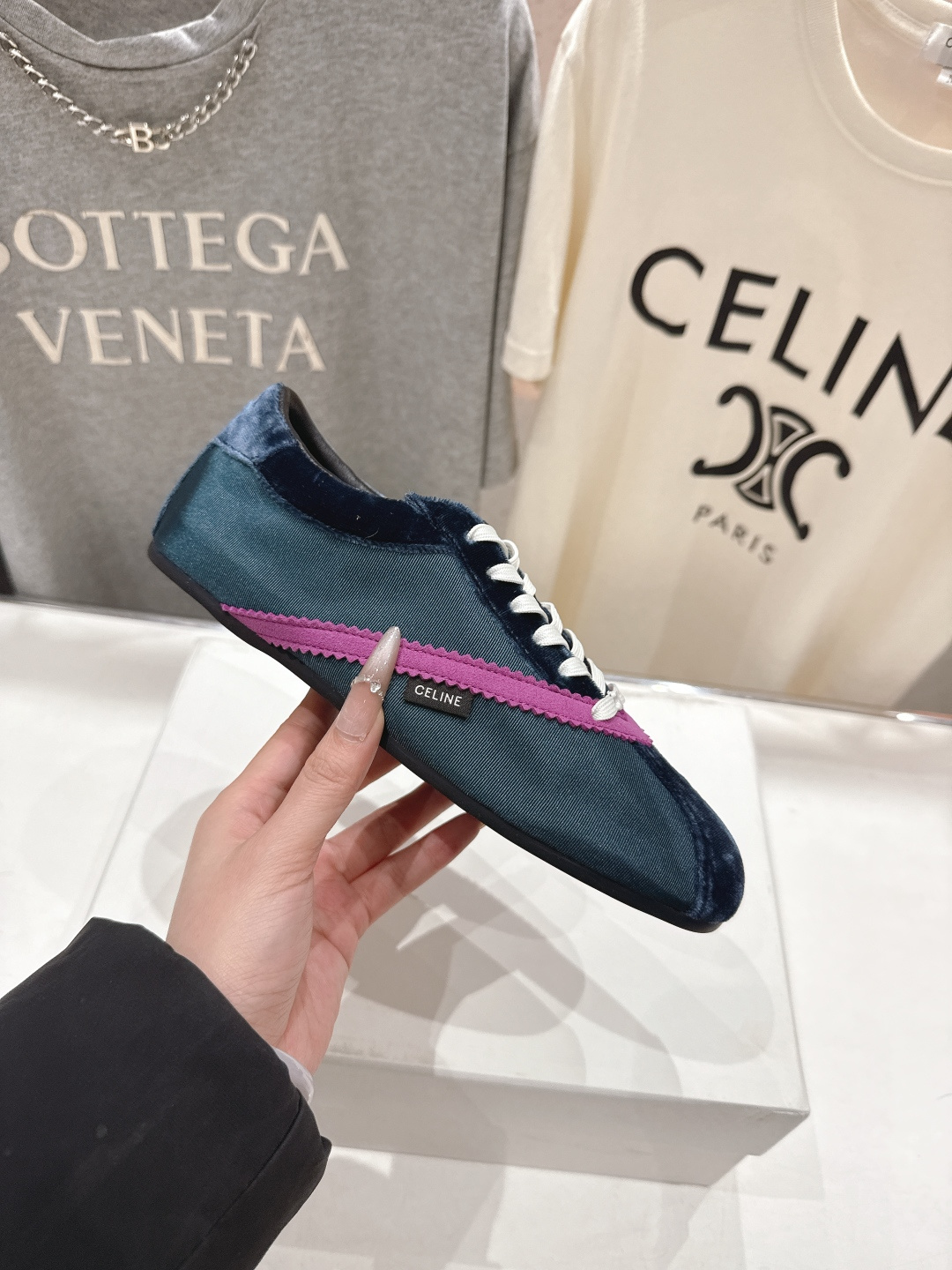 高版本出厂 Celine*思琳赛琳F035 2026ss新款系带休闲鞋德训鞋阿甘鞋小红书种草款，简单利落