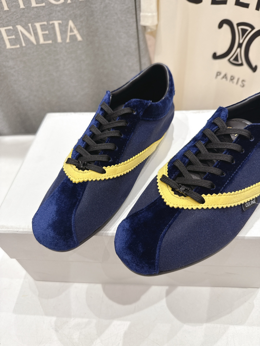 高版本出厂 Celine*思琳赛琳F035 2026ss新款系带休闲鞋德训鞋阿甘鞋小红书种草款，简单利落