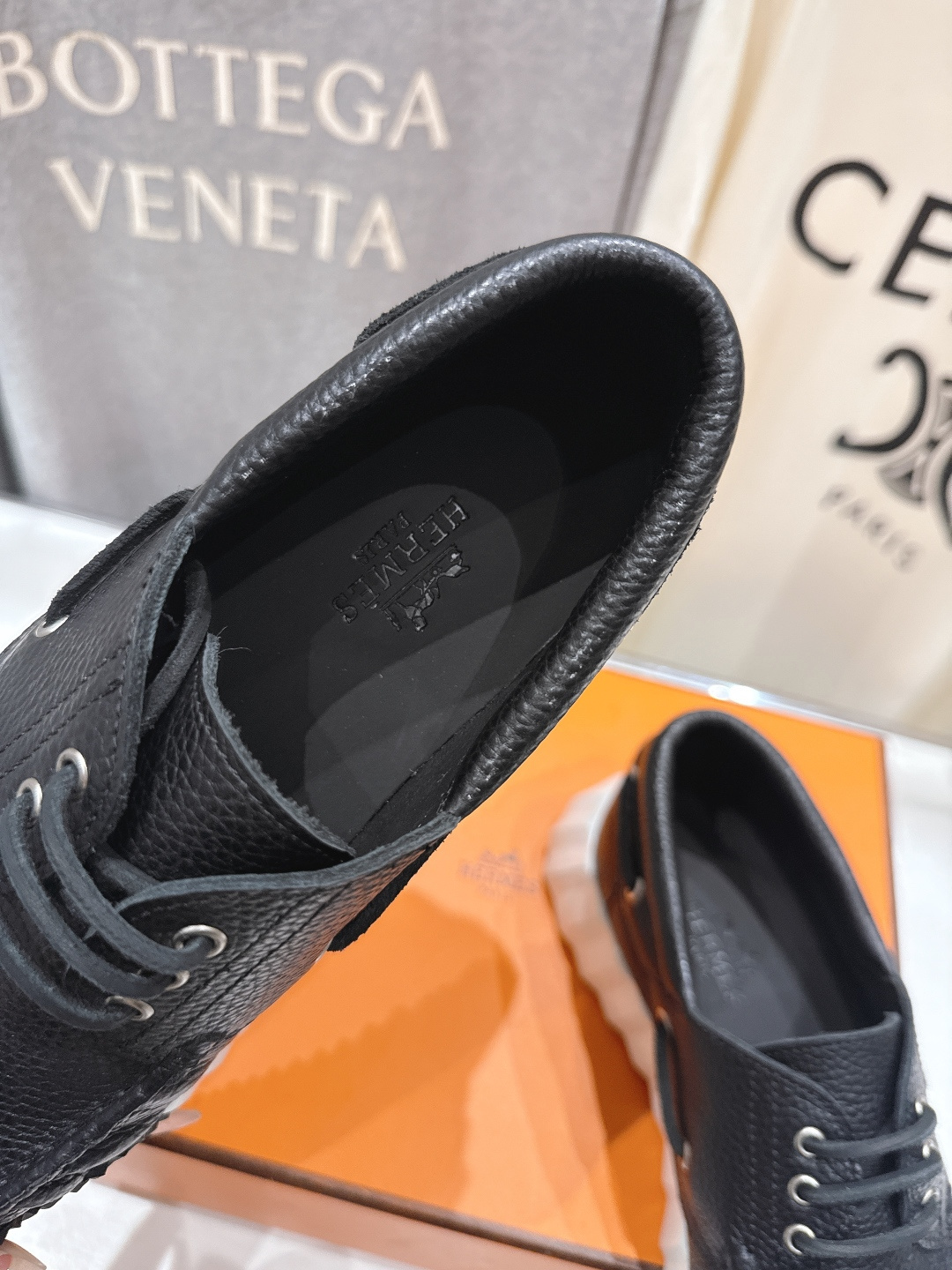 高版本出厂 男码+10 Hermes/爱马仕H家F056 26ss新款情侣运动休闲鞋跑步鞋～市场顶级版本