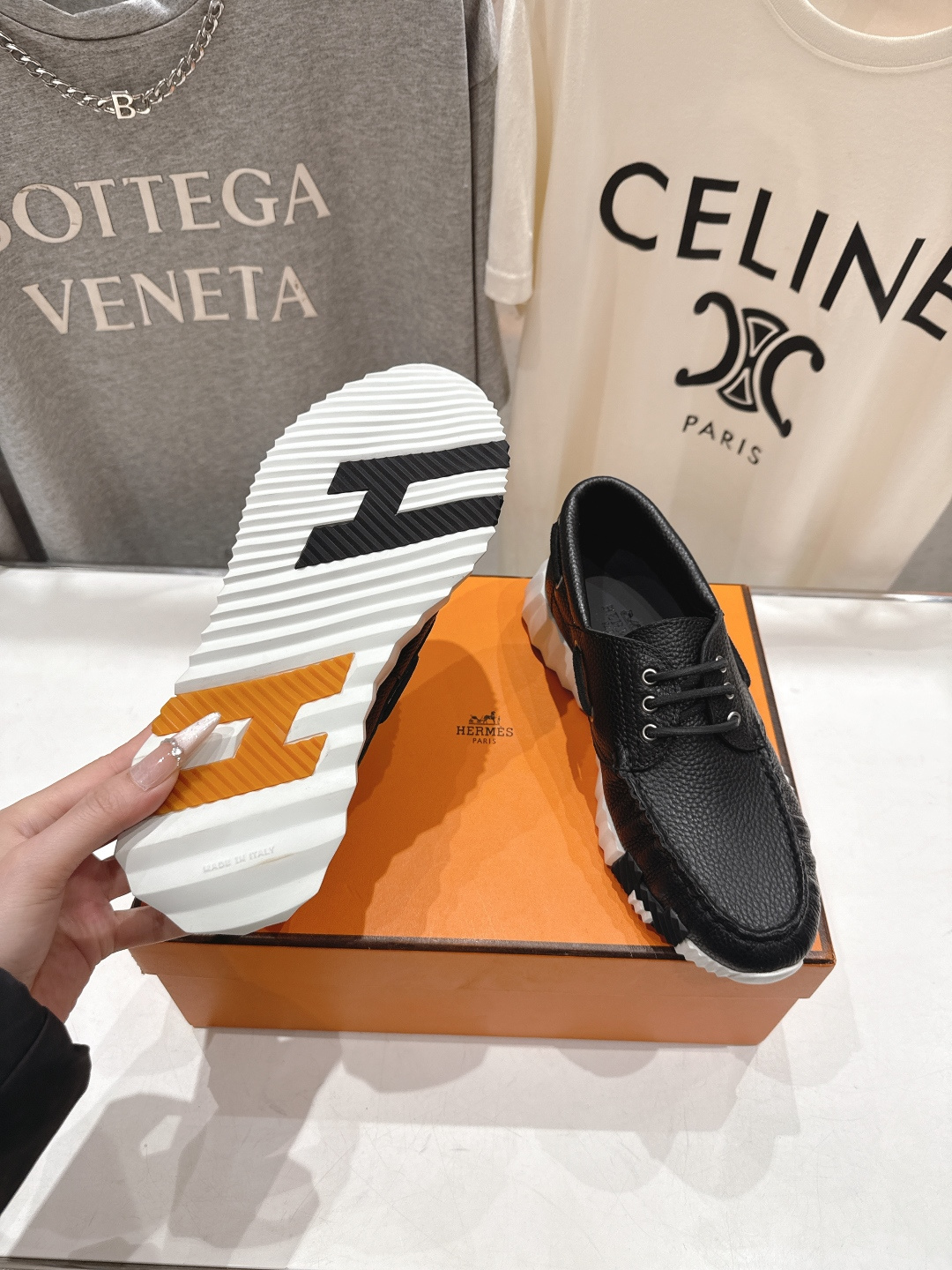 高版本出厂 男码+10 Hermes/爱马仕H家F056 26ss新款情侣运动休闲鞋跑步鞋～市场顶级版本