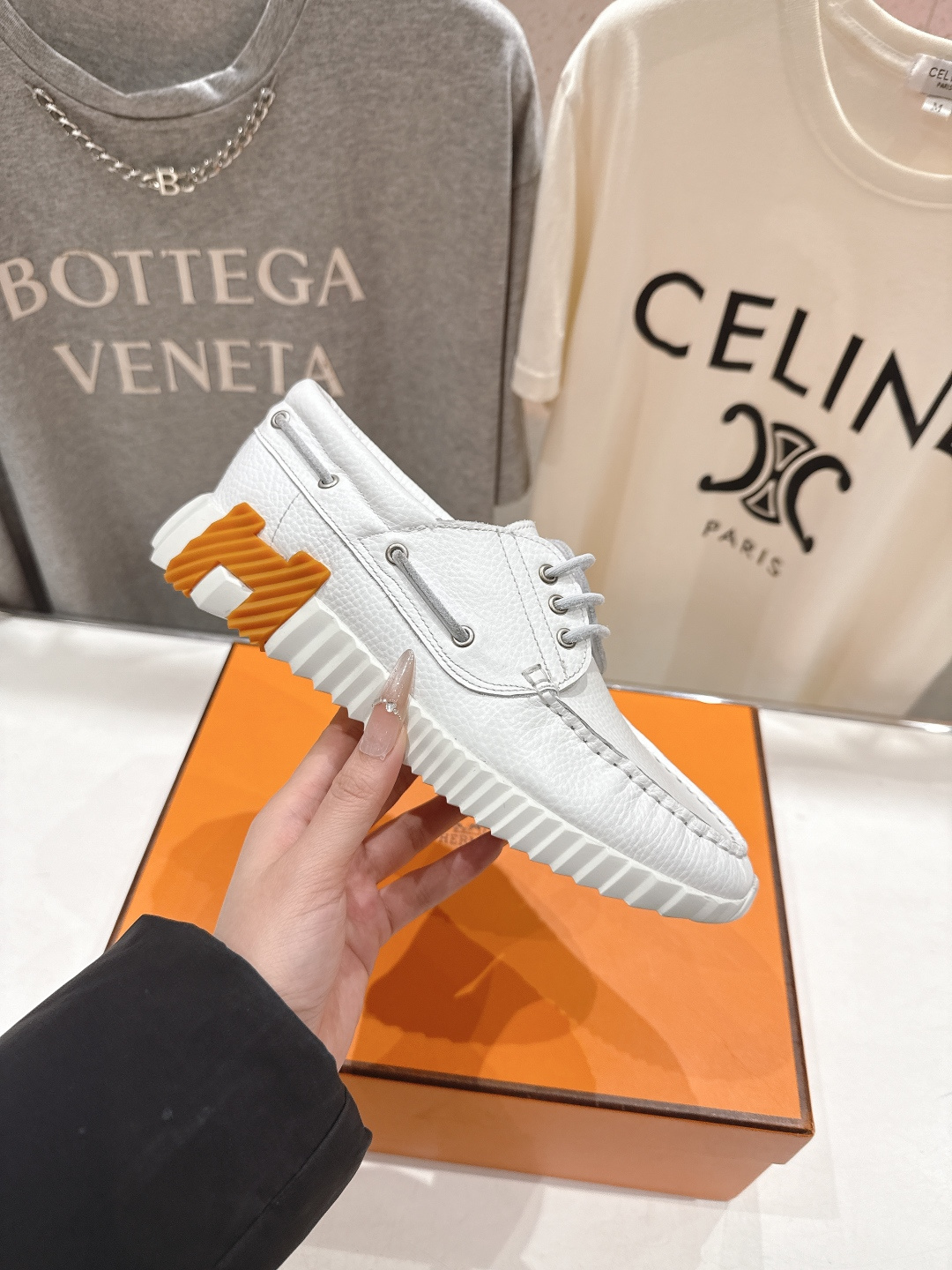 高版本出厂 男码+10 Hermes/爱马仕H家F056 26ss新款情侣运动休闲鞋跑步鞋～市场顶级版本