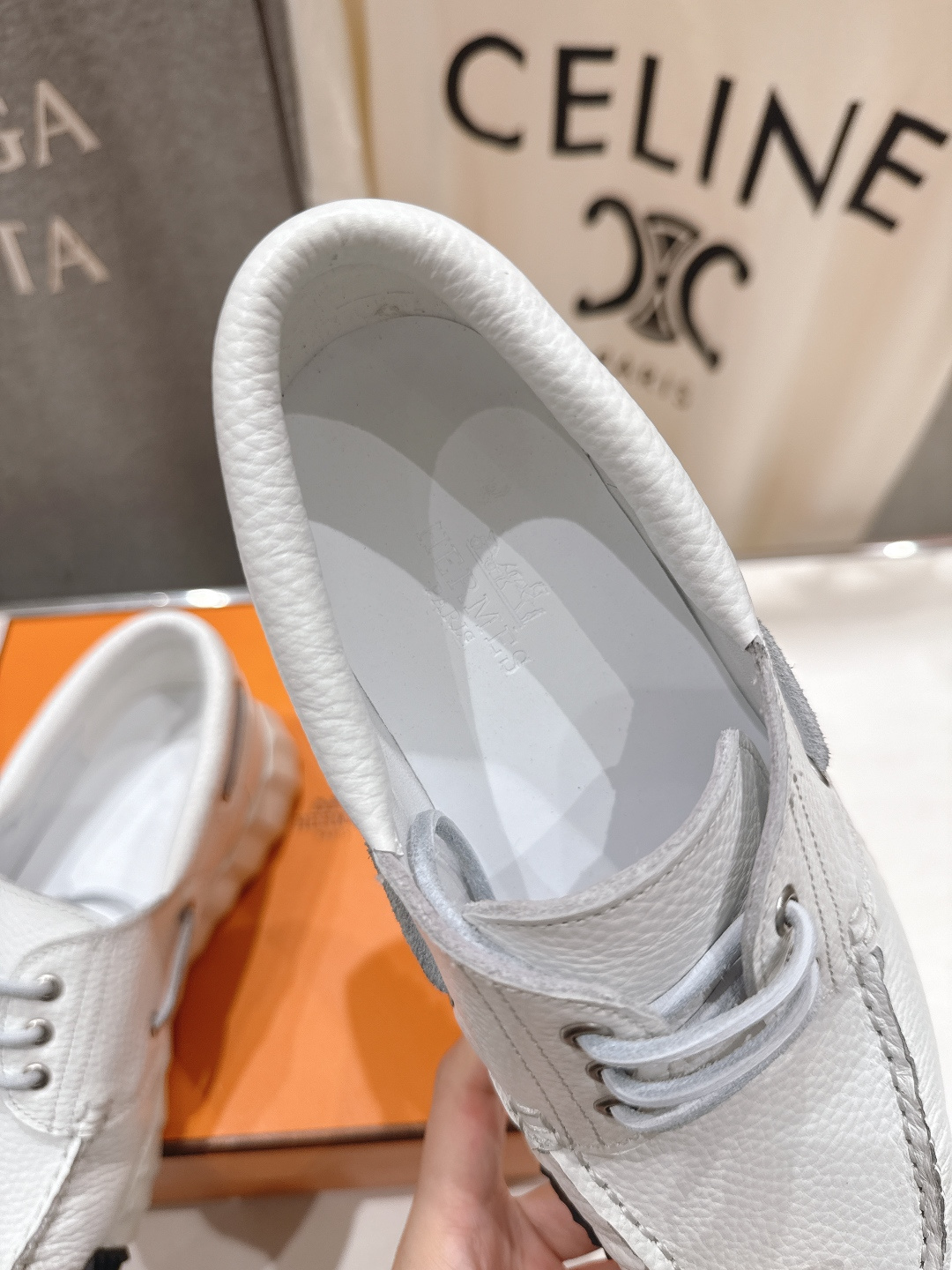 高版本出厂 男码+10 Hermes/爱马仕H家F056 26ss新款情侣运动休闲鞋跑步鞋～市场顶级版本