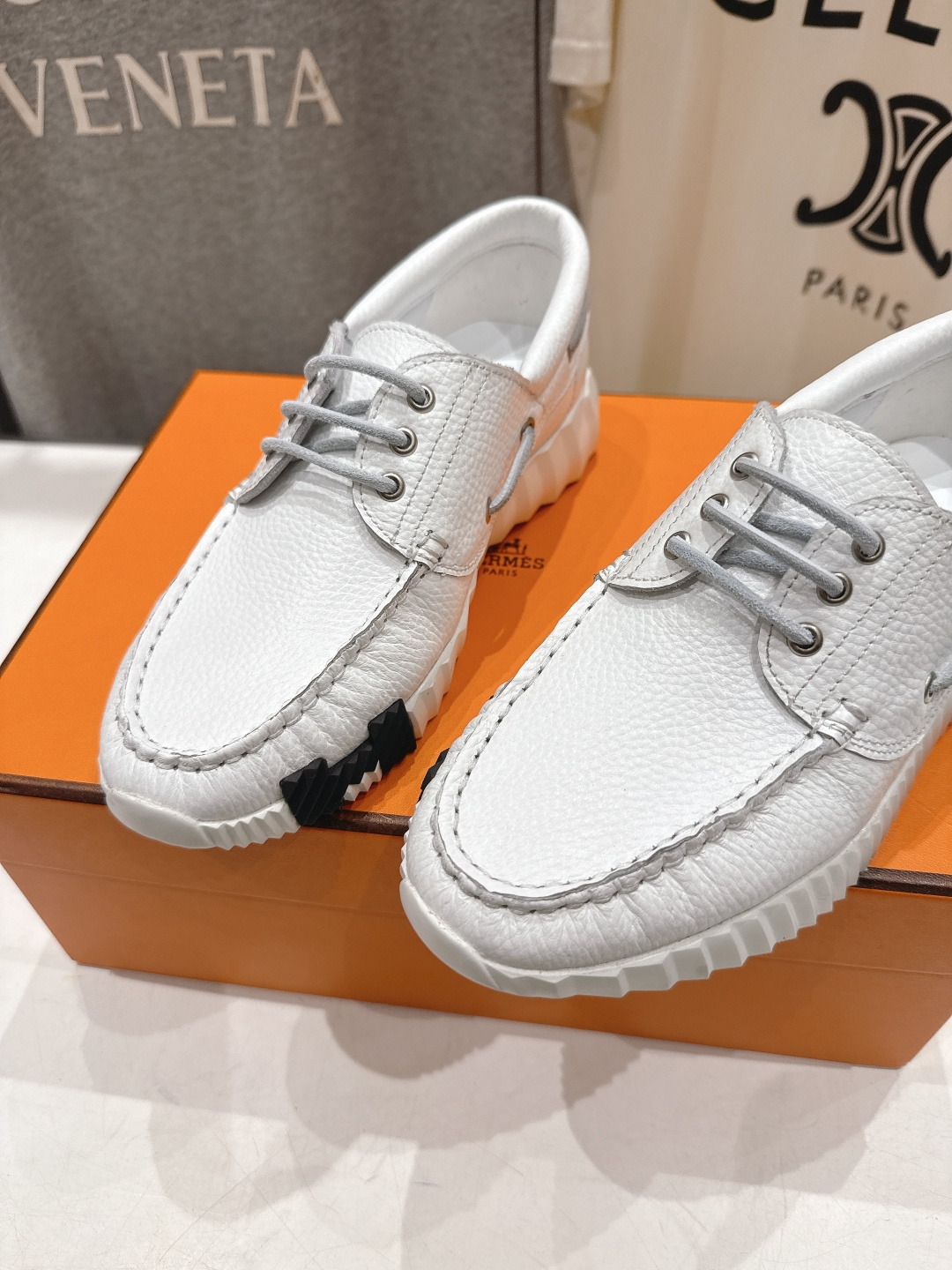 高版本出厂 男码+10 Hermes/爱马仕H家F056 26ss新款情侣运动休闲鞋跑步鞋～市场顶级版本