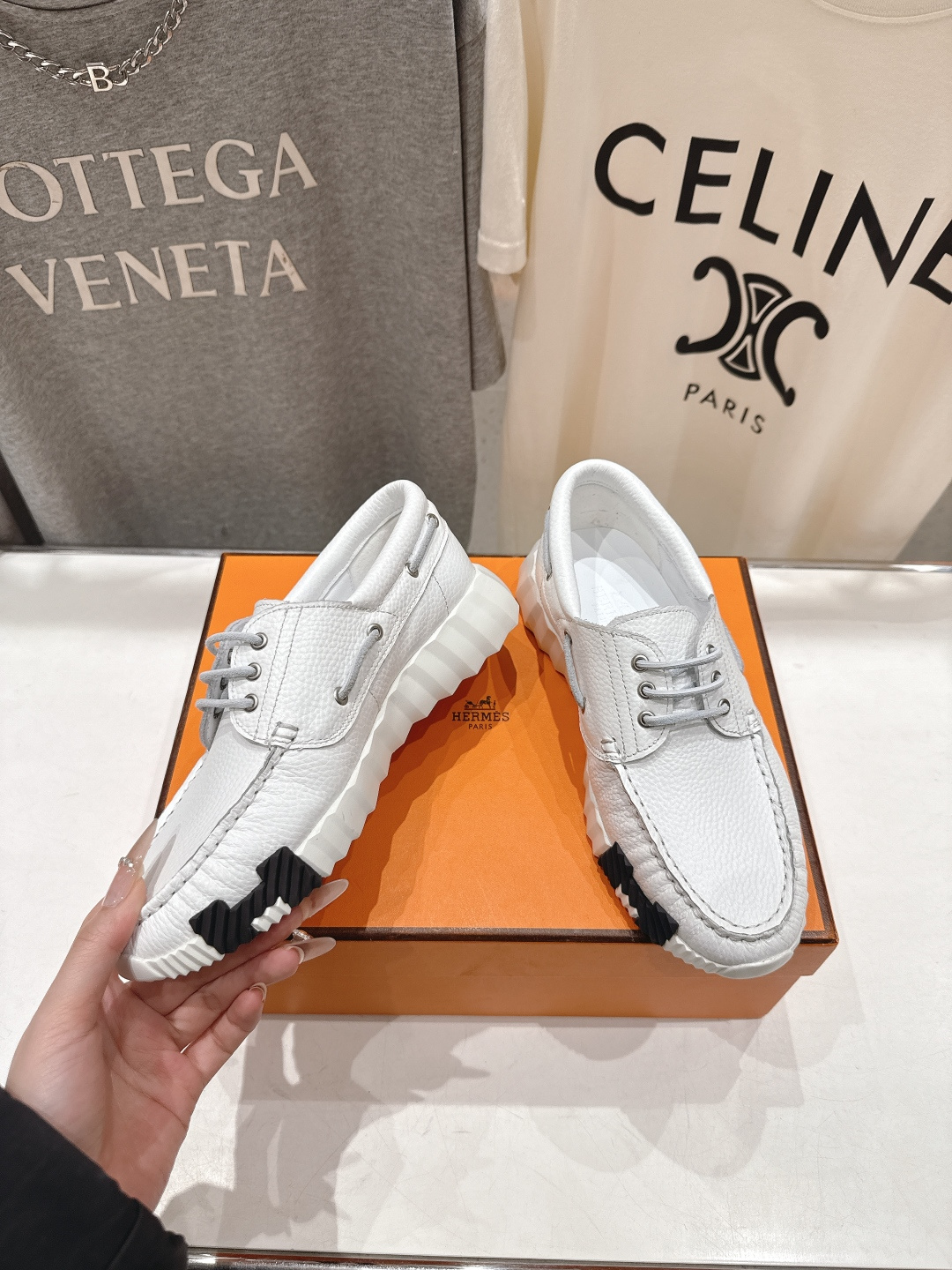 高版本出厂 男码+10 Hermes/爱马仕H家F056 26ss新款情侣运动休闲鞋跑步鞋～市场顶级版本