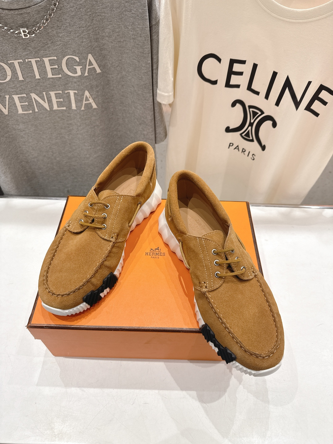 高版本出厂 男码+10 Hermes/爱马仕H家F056 26ss新款情侣运动休闲鞋跑步鞋～市场顶级版本