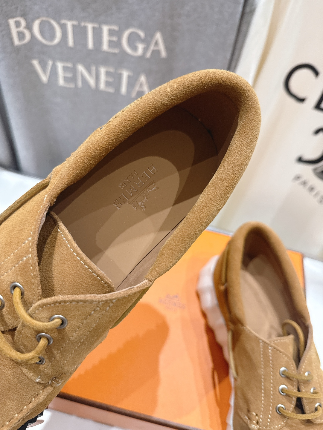 高版本出厂 男码+10 Hermes/爱马仕H家F056 26ss新款情侣运动休闲鞋跑步鞋～市场顶级版本