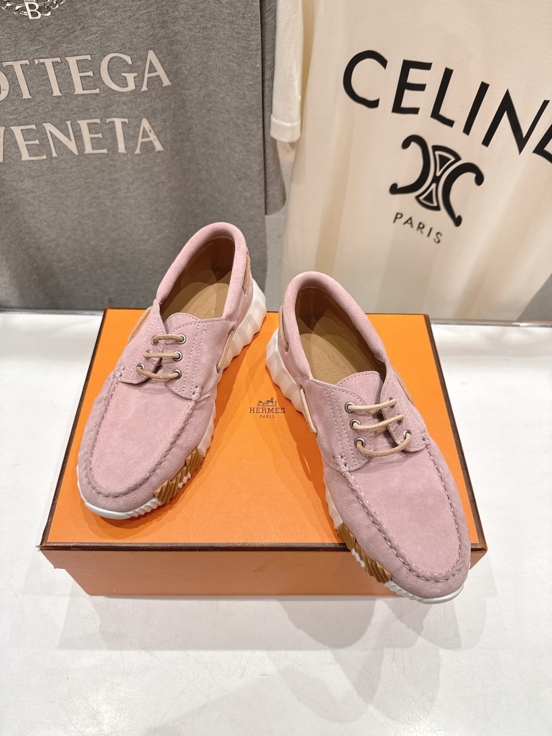 高版本出厂 男码+10 Hermes/爱马仕H家F056 26ss新款情侣运动休闲鞋跑步鞋～市场顶级版本