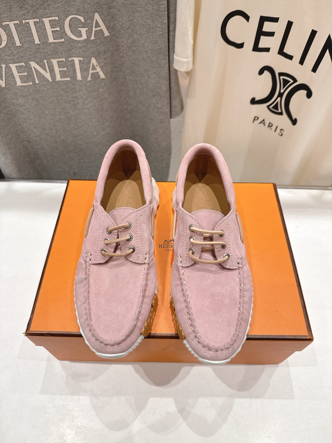 高版本出厂 男码+10 Hermes/爱马仕H家F056 26ss新款情侣运动休闲鞋跑步鞋～市场顶级版本