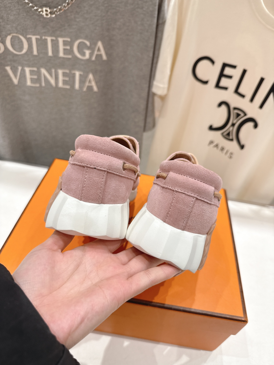 高版本出厂 男码+10 Hermes/爱马仕H家F056 26ss新款情侣运动休闲鞋跑步鞋～市场顶级版本