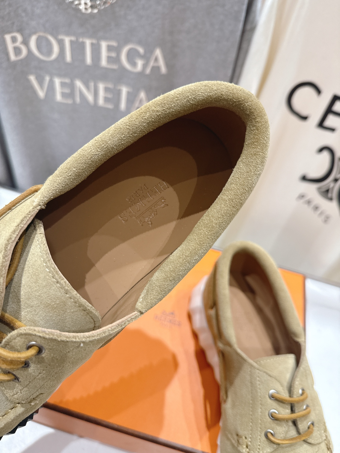 高版本出厂 男码+10 Hermes/爱马仕H家F056 26ss新款情侣运动休闲鞋跑步鞋～市场顶级版本