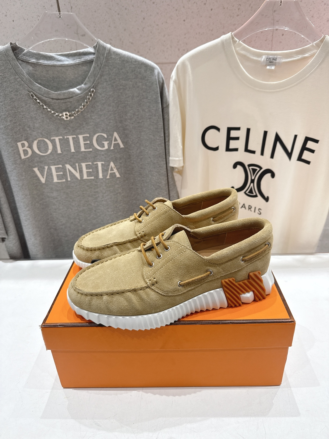 高版本出厂 男码+10 Hermes/爱马仕H家F056 26ss新款情侣运动休闲鞋跑步鞋～市场顶级版本