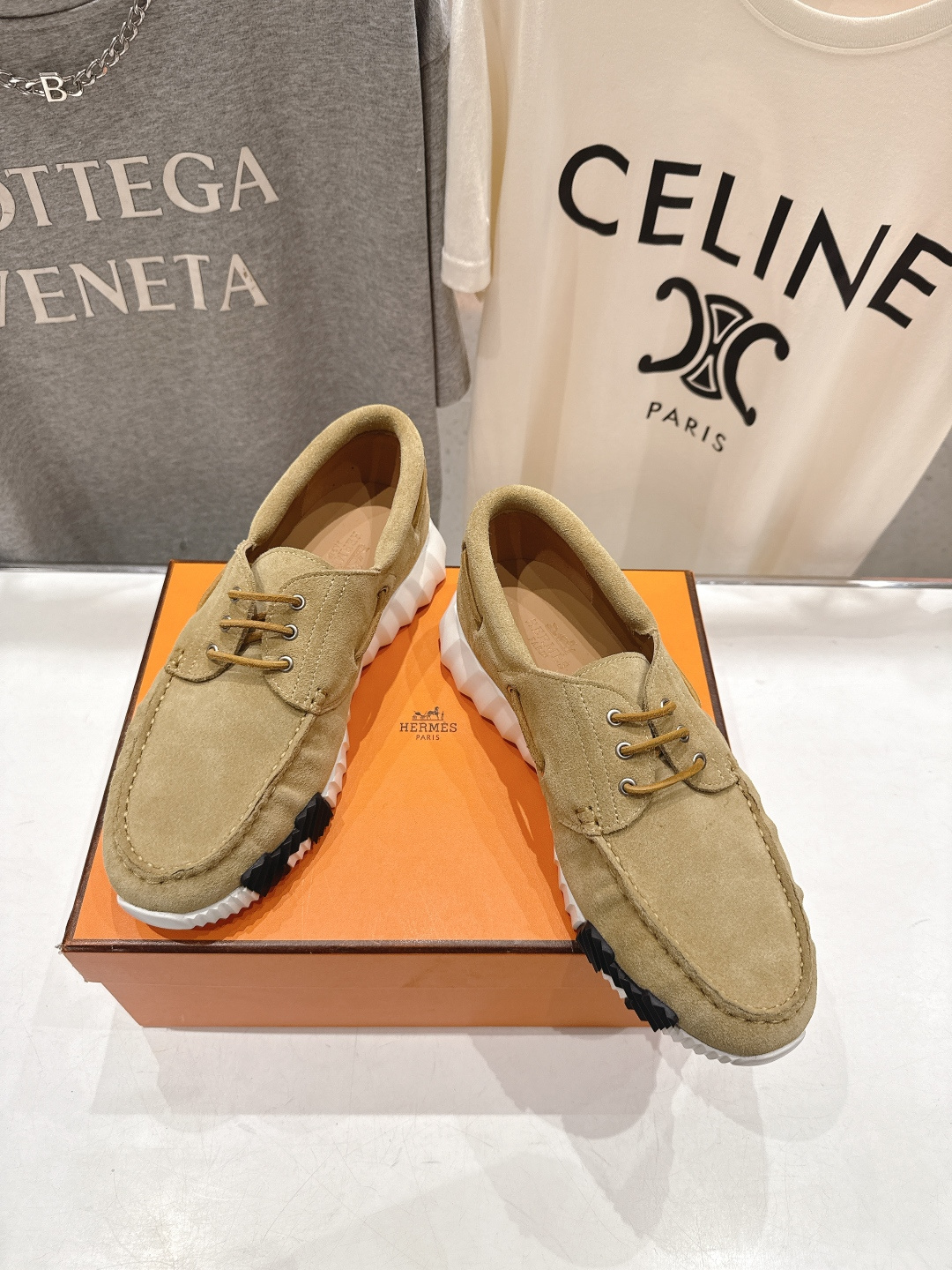 高版本出厂 男码+10 Hermes/爱马仕H家F056 26ss新款情侣运动休闲鞋跑步鞋～市场顶级版本