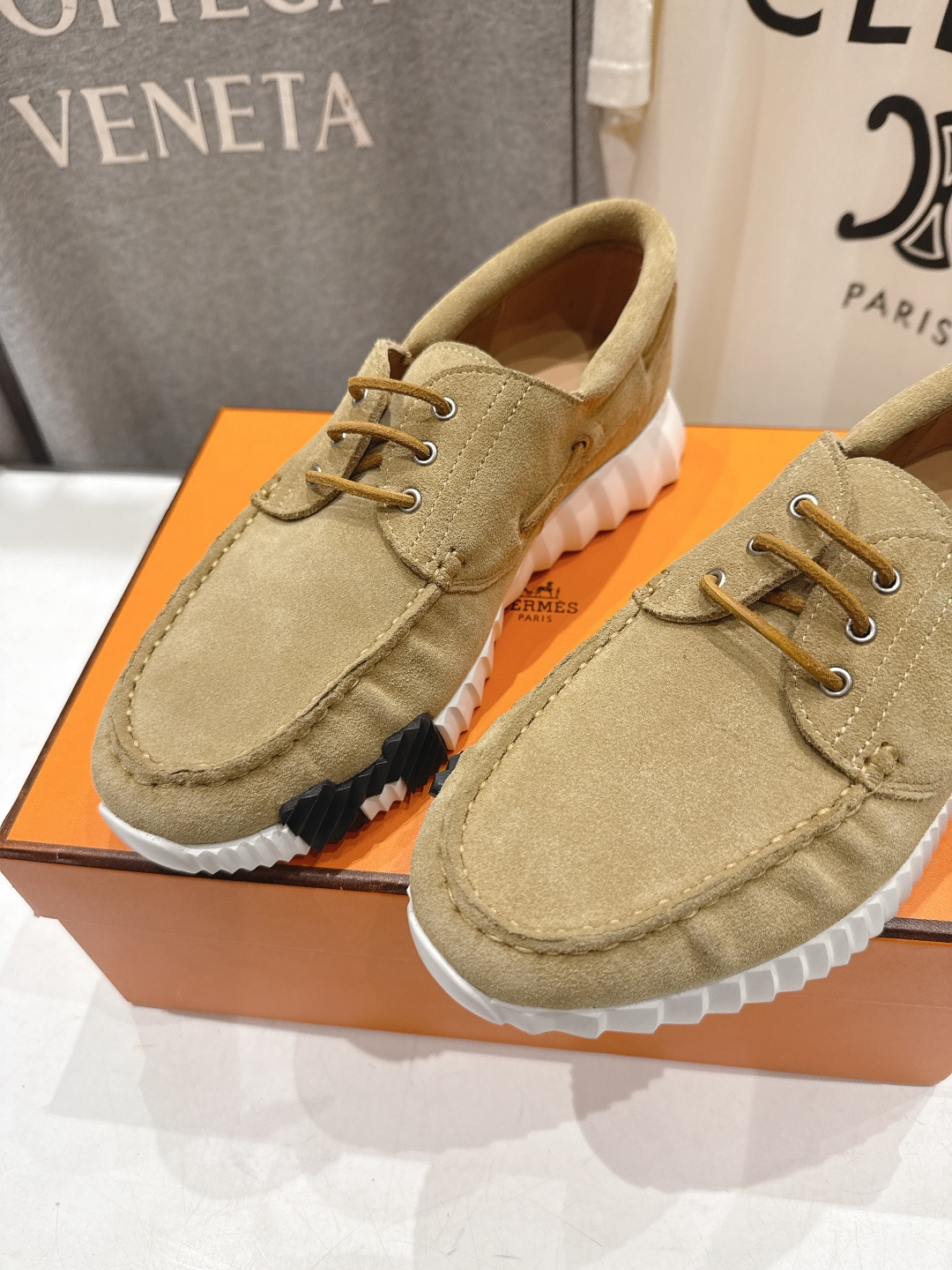 高版本出厂 男码+10 Hermes/爱马仕H家F056 26ss新款情侣运动休闲鞋跑步鞋～市场顶级版本