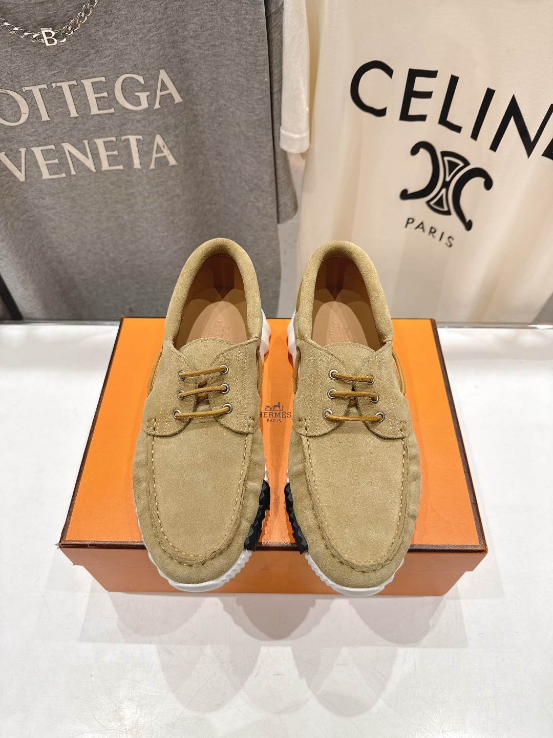 高版本出厂 男码+10 Hermes/爱马仕H家F056 26ss新款情侣运动休闲鞋跑步鞋～市场顶级版本