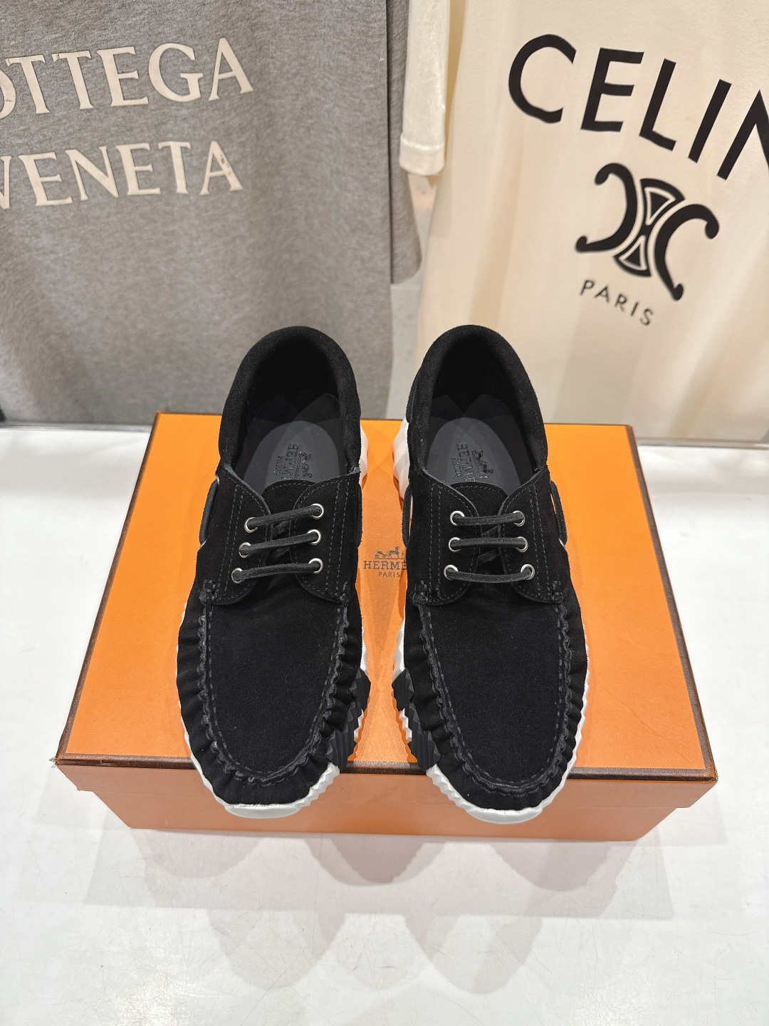 高版本出厂 男码+10 Hermes/爱马仕H家F056 26ss新款情侣运动休闲鞋跑步鞋～市场顶级版本