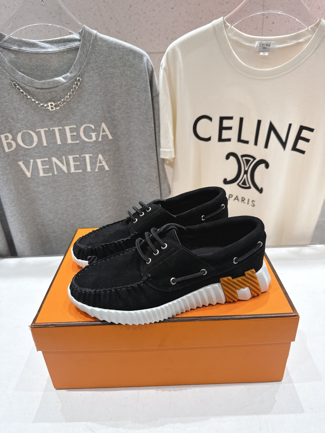 高版本出厂 男码+10 Hermes/爱马仕H家F056 26ss新款情侣运动休闲鞋跑步鞋～市场顶级版本