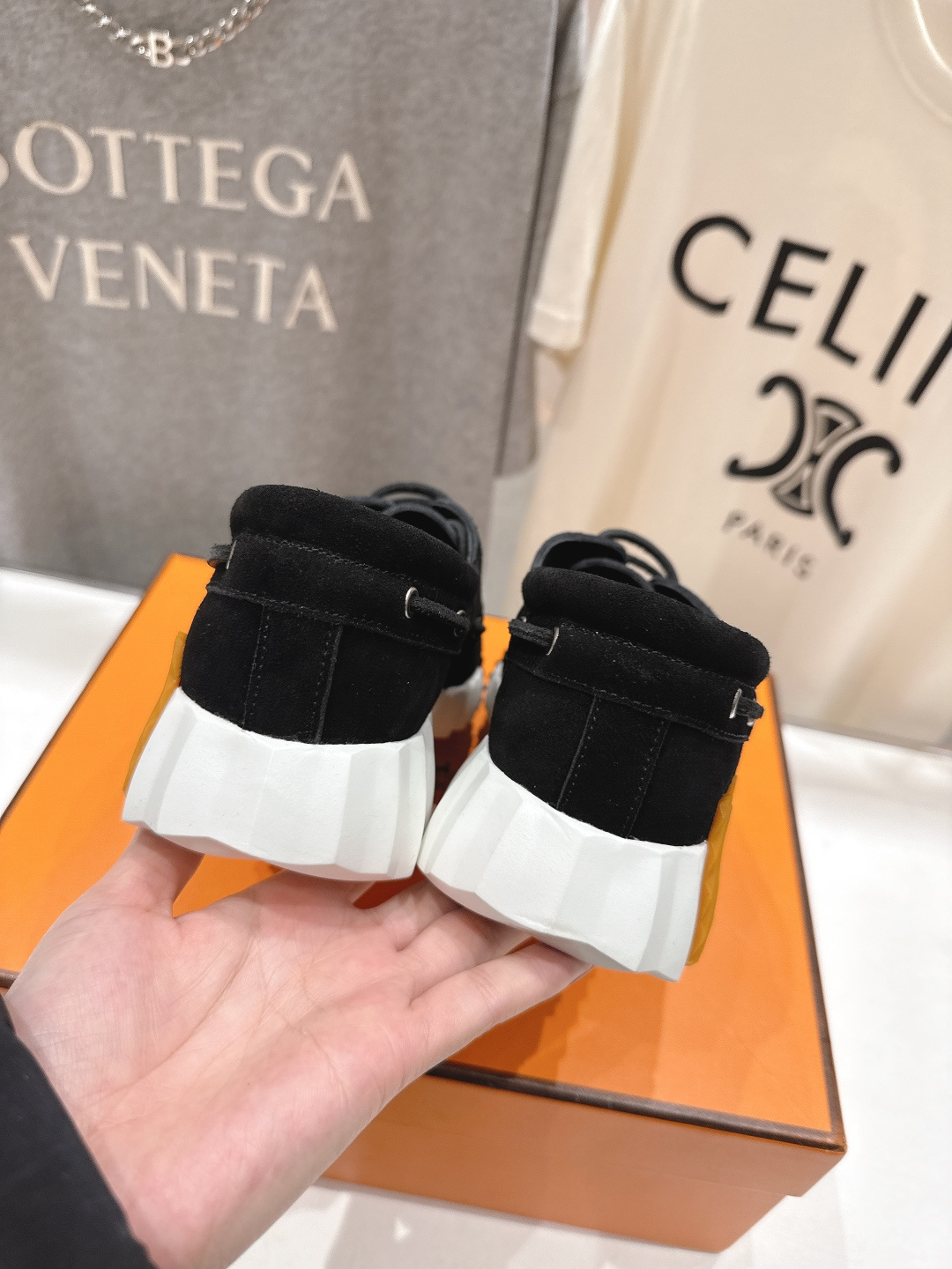 高版本出厂 男码+10 Hermes/爱马仕H家F056 26ss新款情侣运动休闲鞋跑步鞋～市场顶级版本