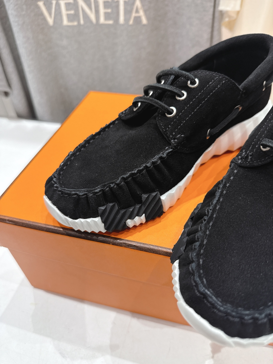 高版本出厂 男码+10 Hermes/爱马仕H家F056 26ss新款情侣运动休闲鞋跑步鞋～市场顶级版本