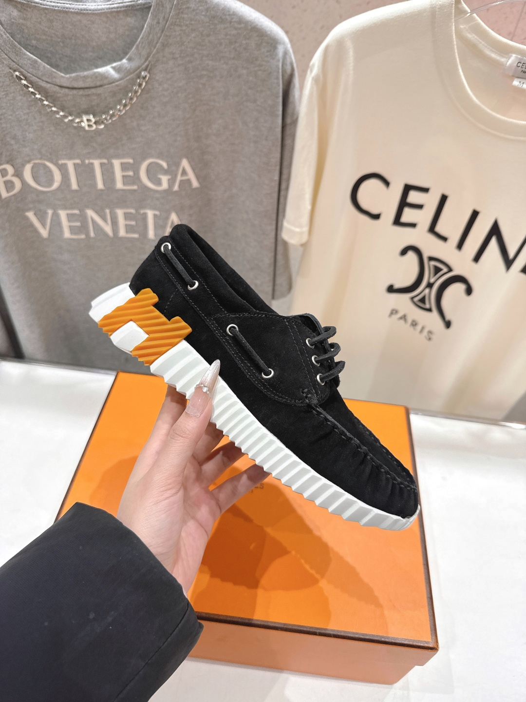 高版本出厂 男码+10 Hermes/爱马仕H家F056 26ss新款情侣运动休闲鞋跑步鞋～市场顶级版本