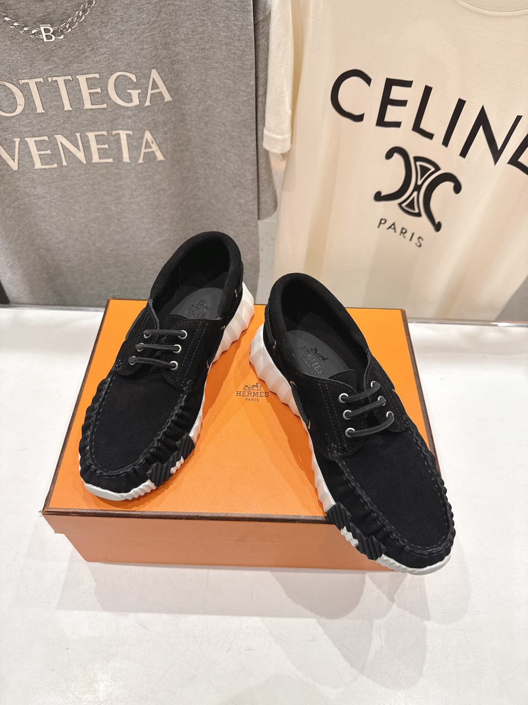 高版本出厂 男码+10 Hermes/爱马仕H家F056 26ss新款情侣运动休闲鞋跑步鞋～市场顶级版本