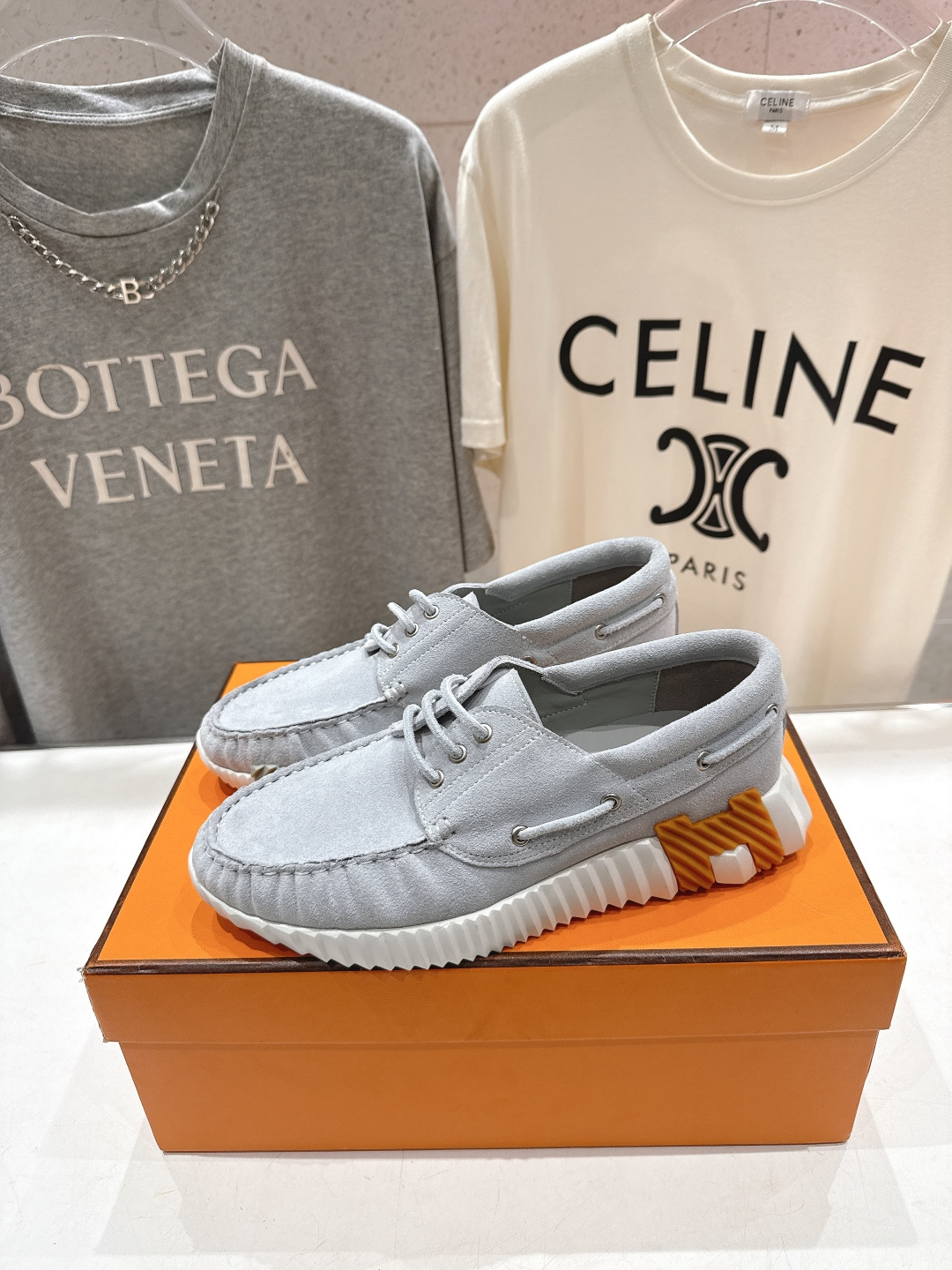 高版本出厂 男码+10 Hermes/爱马仕H家F056 26ss新款情侣运动休闲鞋跑步鞋～市场顶级版本