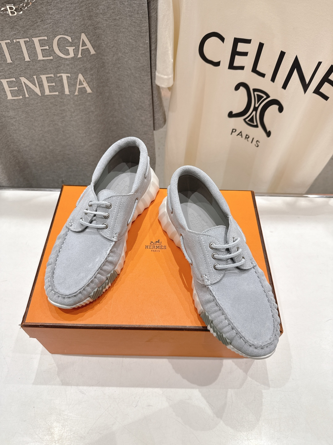 高版本出厂 男码+10 Hermes/爱马仕H家F056 26ss新款情侣运动休闲鞋跑步鞋～市场顶级版本